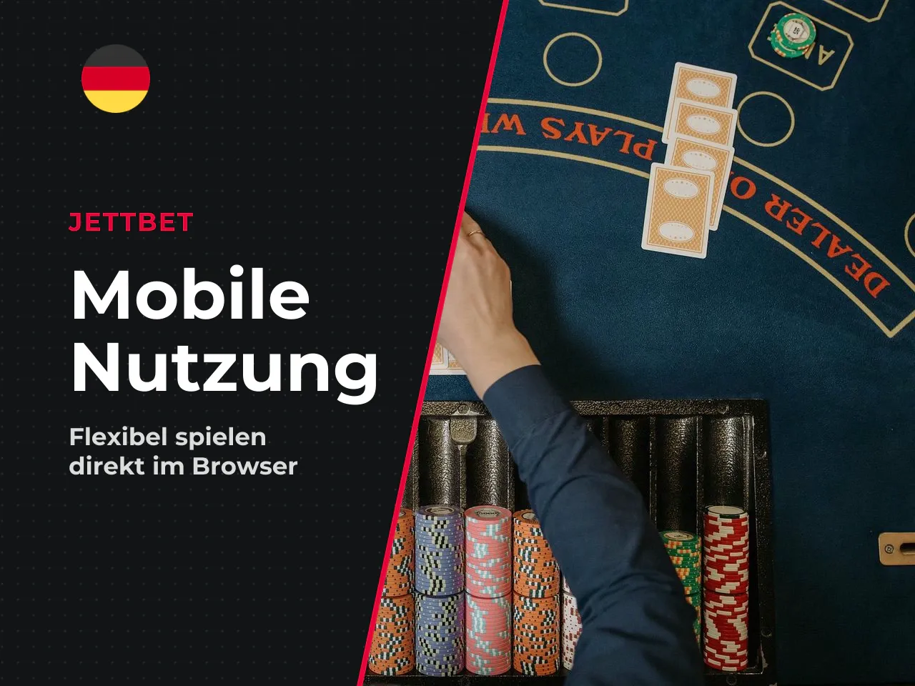 Mobiles Spielen mit der Jettbet Casino