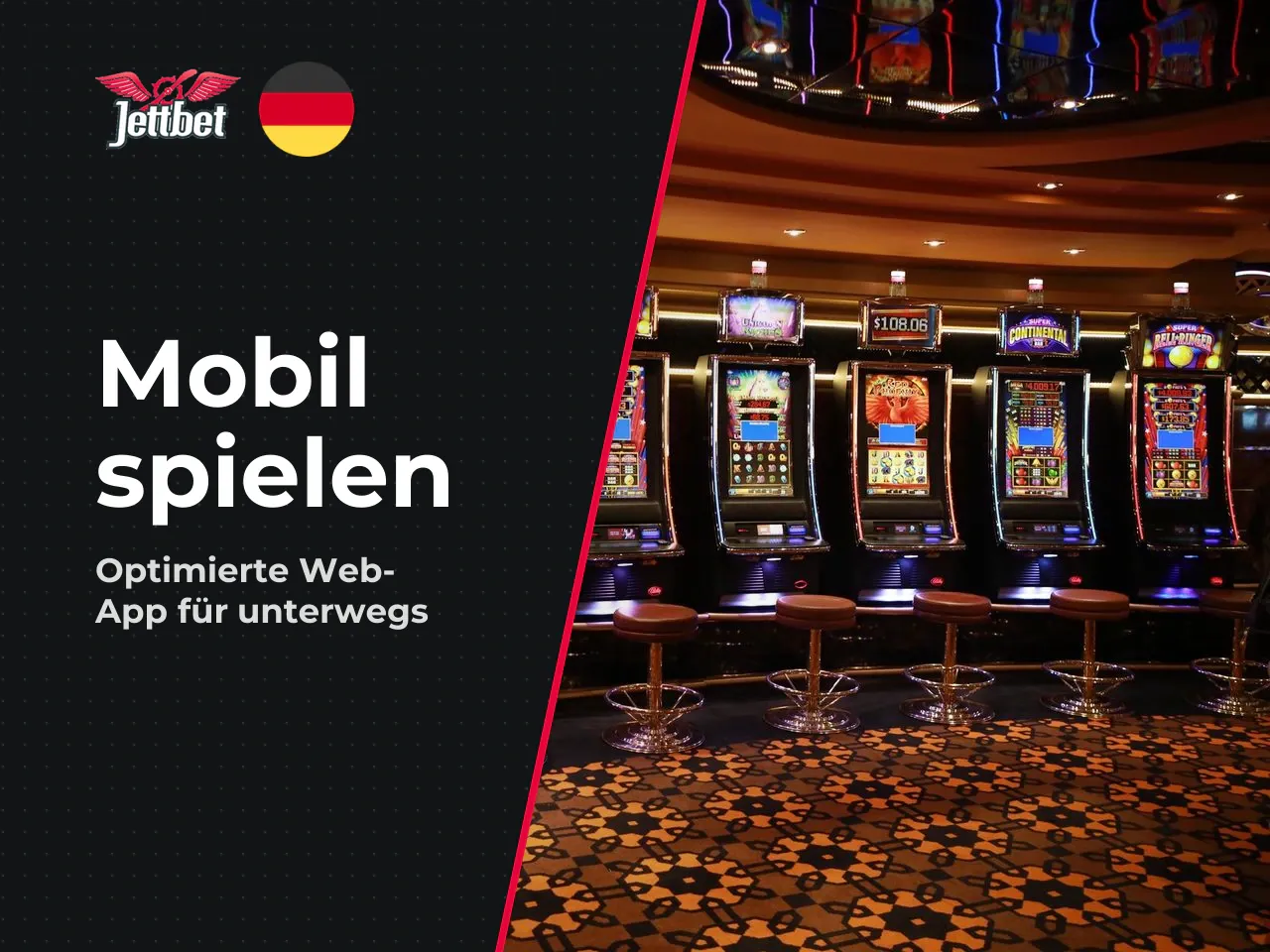 Jettbet auf dem Smartphone und Tablet