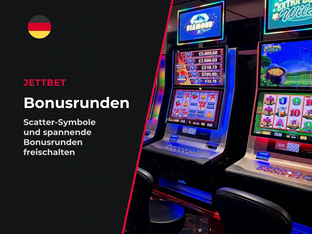 Scatter-Symbol und Auslösung der Bonusrunde. Das