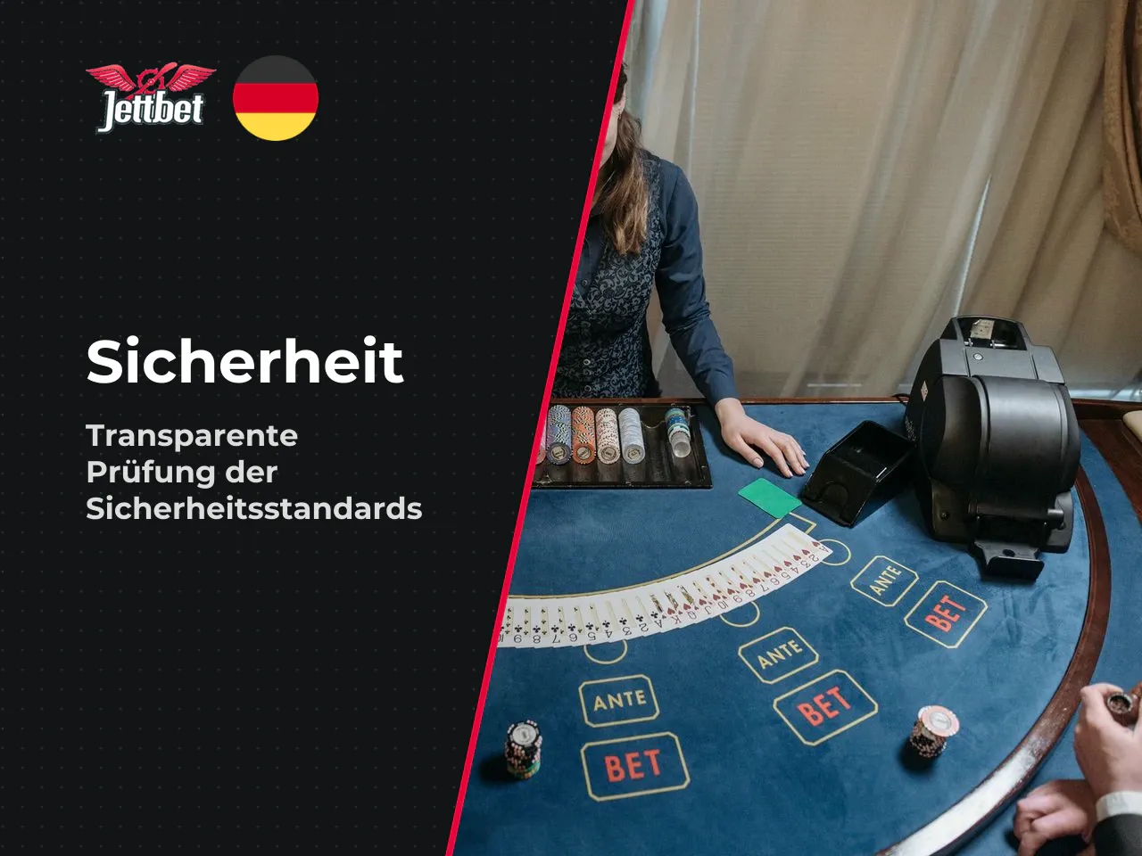 Lizenz, Security und Compliance prüfen. Jettbet