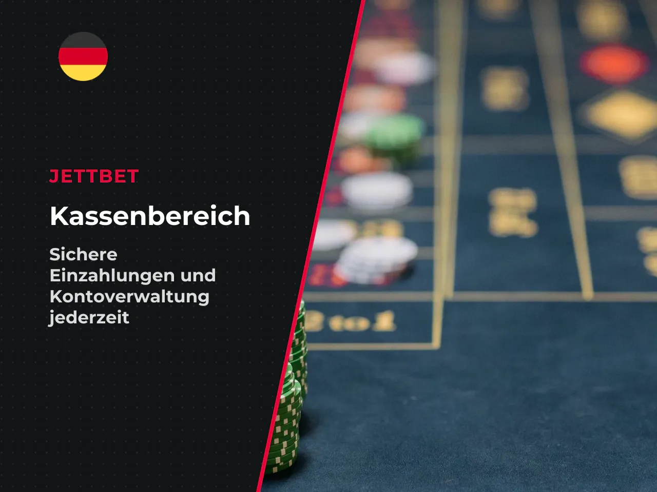 Spiele, Einzahlungen und Kontostand verwalten. Die