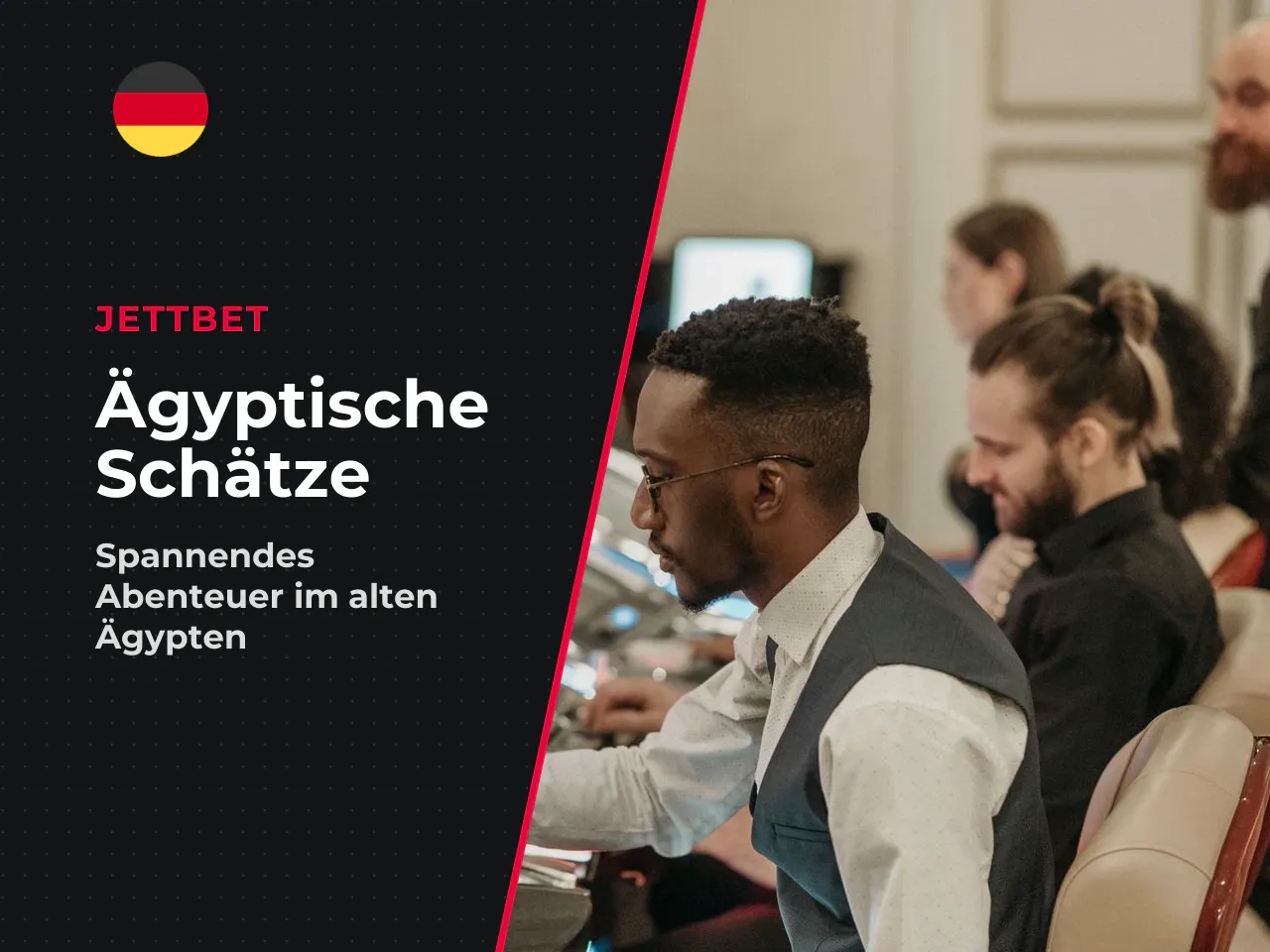 Pharaonen-Thema und Design des Spielfelds. Das